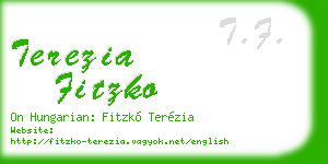 terezia fitzko business card